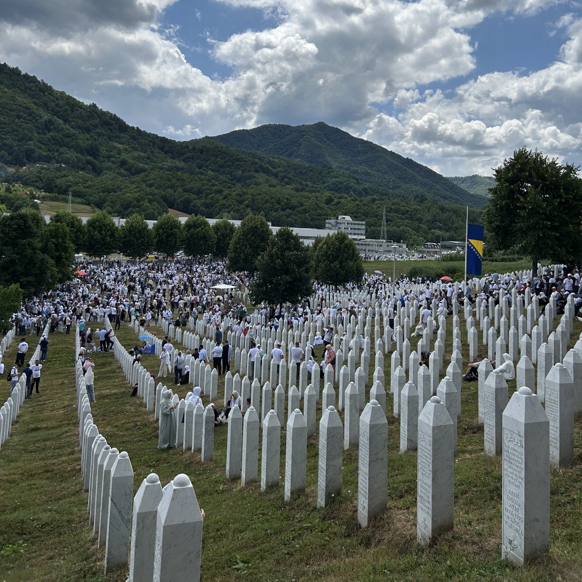 I was honoured to be invited to today’s memorial service in Srebrenica, 30 years since 8,372 Muslim men and boys were slaughtered while the world looked away.

In their memory, we speak out against Israel’s genocide in Gaza and governments — including our own — enabling it.