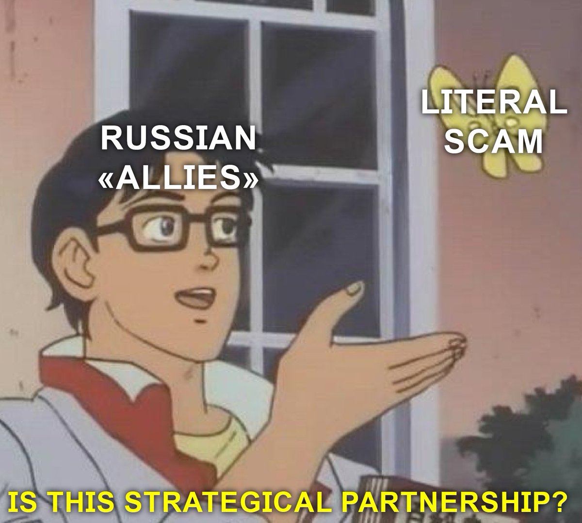 Red_Alert_Info's tweet photo. Russia trying to beat India for the title of the world's biggest scammer.  #Iran #Russia #NAFO #RussiaIsATerroristState #politicalmeme https://t.co/rSaHsP8Duo