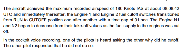 Both engines shut off within a second of each other before the Air India flight crashed last month, killing 260 people, according to a preliminary report on the Boeing 787 Dreamliner.
