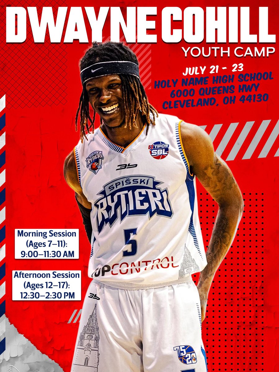 Cleveland, it’s time.
I’m coming home to host my annual Youth Skills Camp — a 3-day experience focused on fundamentals, competition, and real mentorship 
Whether you’re just starting or already chasing your goals, this camp is all about growth on and off the court