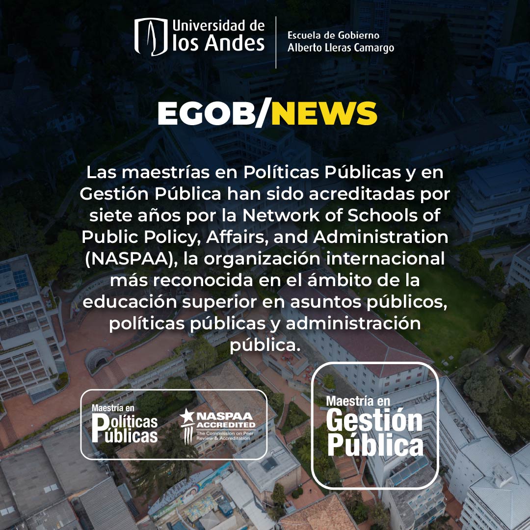 ⚡Las maestrías en Políticas Públicas y en Gestión Pública han sido acreditadas por la Network of Schools of Public Policy, Affairs, and Administration (NASPAA). Este logro posiciona a nuestros programas entre un grupo selecto de alrededor de 200 maestrías acreditadas en todo el