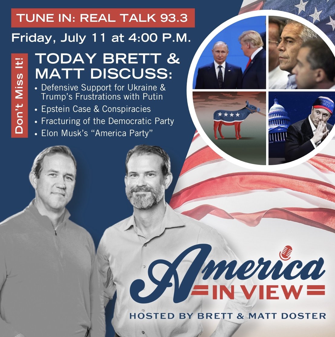 BrettDoster's tweet image. Is Epstein really going to divide the GOP, and does @elonmusk new America Party signal the beginning of the end of the Democratic Party? Catch the podcast at Americainview.com.