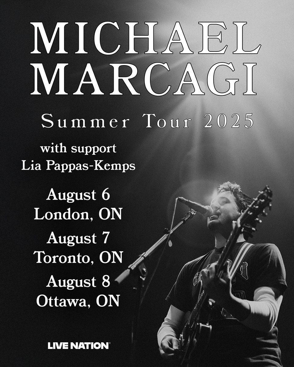 Live Nation Ontario (@livenationon) on Twitter photo SUPPORT ADDED โผ๏ธ Lia Pappas-Kemps joins <a href="/Michaelmarcagi/">Michael Marcagi</a> in Ontario this August! Secure tickets here: bit.ly/4bCkebH SUPPORT ADDED โผ๏ธ Lia Pappas-Kemps joins <a href="/Michaelmarcagi/">Michael Marcagi</a> in Ontario this August! Secure tickets here: bit.ly/4bCkebH