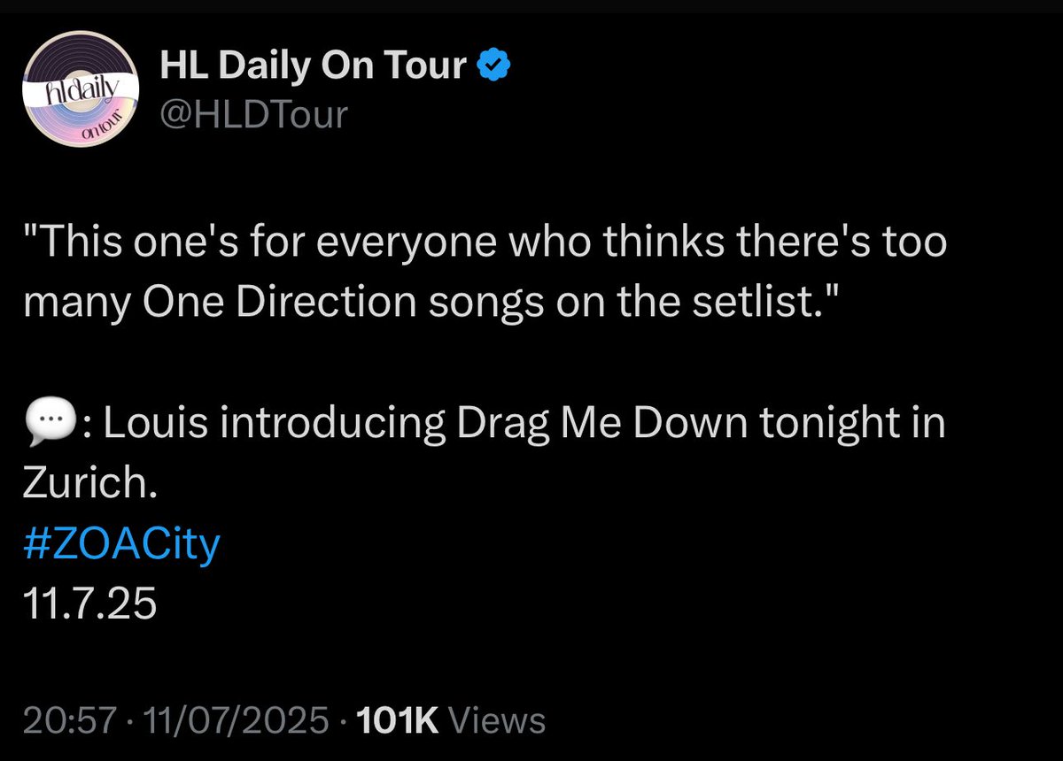 ihgdabc's tweet photo. larries: louis sings 7 because of larry
louis: doesn’t acknowledge, doesn’t care, doesn’t complain
solos: he should stop singing 1D songs, that dead band
louis literally at the first opportunity: https://t.co/7ZXHoxy78t
