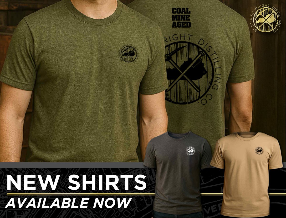 Three new shirts just hit the website.
Made for comfort and designed with the same pride we put in every bottle. Be ready rep Brothers Wright wherever you go.
[Link to shop in comments]
#coalmineaged #bwdc #bourbonlover #bourbonwhiskey #BWDC #bourbon #kentuckybourbon