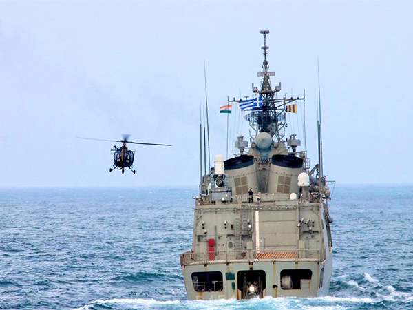 ani_digital's tweet photo. Mumbai: Indian, Greek Navies conduct Passing Exercise, enhance combat capability
Read @ANI Story | https://t.co/6IgoAjkjME
#India #Greece #Maritimesecurity #INSTarkash https://t.co/YhDdpJYxxv