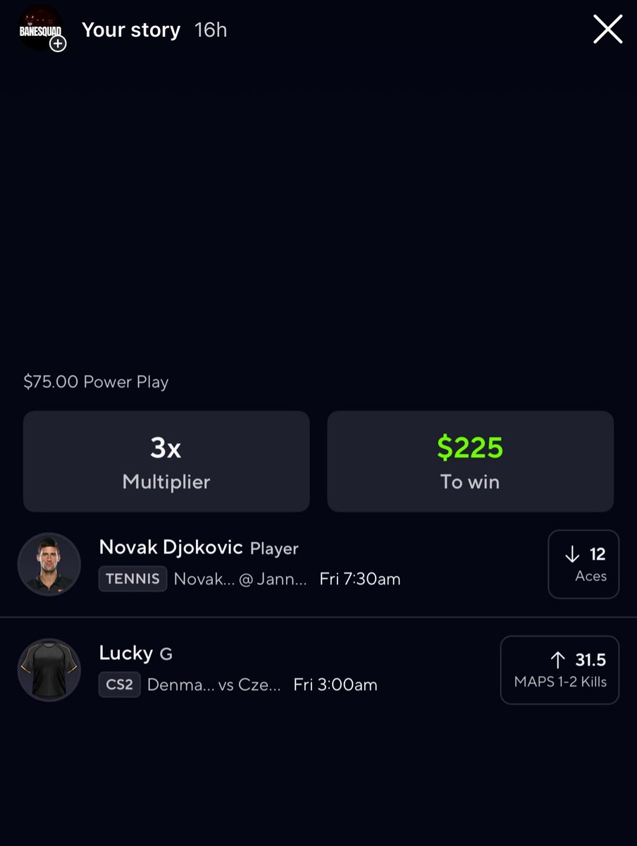 We start the day off turning $75 into $112 due to a Push!

Every profit counts 

Posted this on my Instagram story 
Instagram.com/banesquad_

Only sports bettor to cash ya’ll out while on vacation 🫴🏽💰💰💰💰