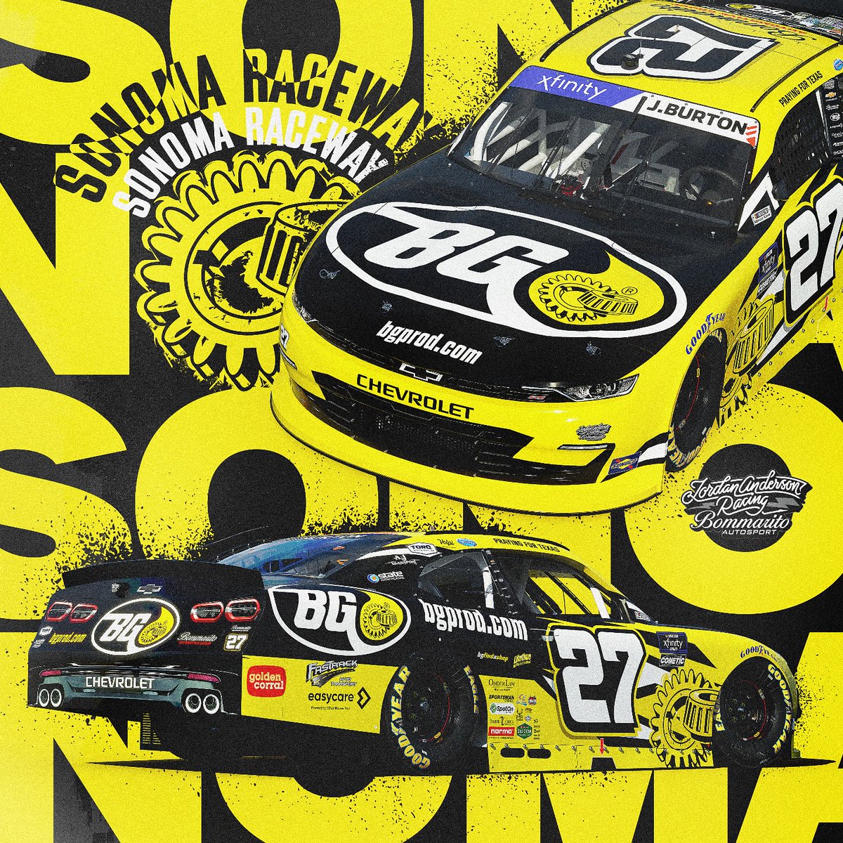 Bommarito Autosport (@bommautosport) on Twitter photo The <a href="/jarnascar/">Jordan Anderson Racing Bommarito Autosport</a> cars are looking sharp and heading to wine country. Catch us at Sonoma tomorrow at 3:30 CST! The <a href="/jarnascar/">Jordan Anderson Racing Bommarito Autosport</a> cars are looking sharp and heading to wine country. Catch us at Sonoma tomorrow at 3:30 CST!