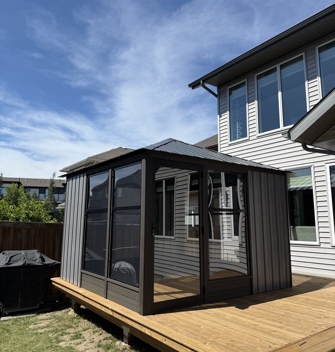 solarahottubs's tweet image. 🌟 Friday Inspiration: Visscher Gazebo! 🏡✨ Enjoy your outdoor space with our stunning Visscher gazebos, crafted for beauty and durability. Visit Solara Hot Tubs &amp;amp; Patio! #SolaraHotTubs #Visscher #OutdoorLiving #Edmonton #PatioGoals #CustomerSpotlight