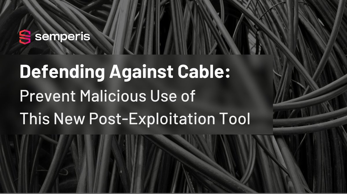 Attackers can use the Cable post-exploitation tool to make risky changes to Active Directory.
Good news: Directory Service Protector can undo those changes—automatically, before they do harm.
💡 Learn more in our expert guide: semperis.com/blog/defend-ag…

#ActiveDirectorySecurity