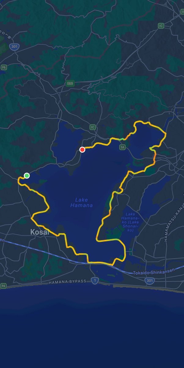 6時前までに戻って来る自転車練習。
I cycled outdoors for 44.77 KM with the Workout app on my #AppleWatch.