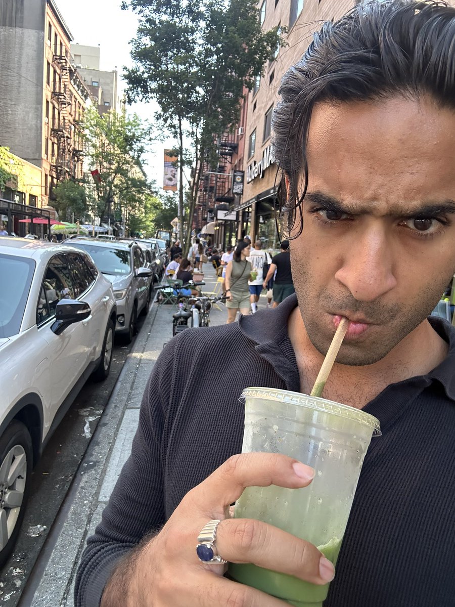 Me: I wouldn’t be caught dead drinking an iced matcha latte in public 

Also me on a Fri afternoon: