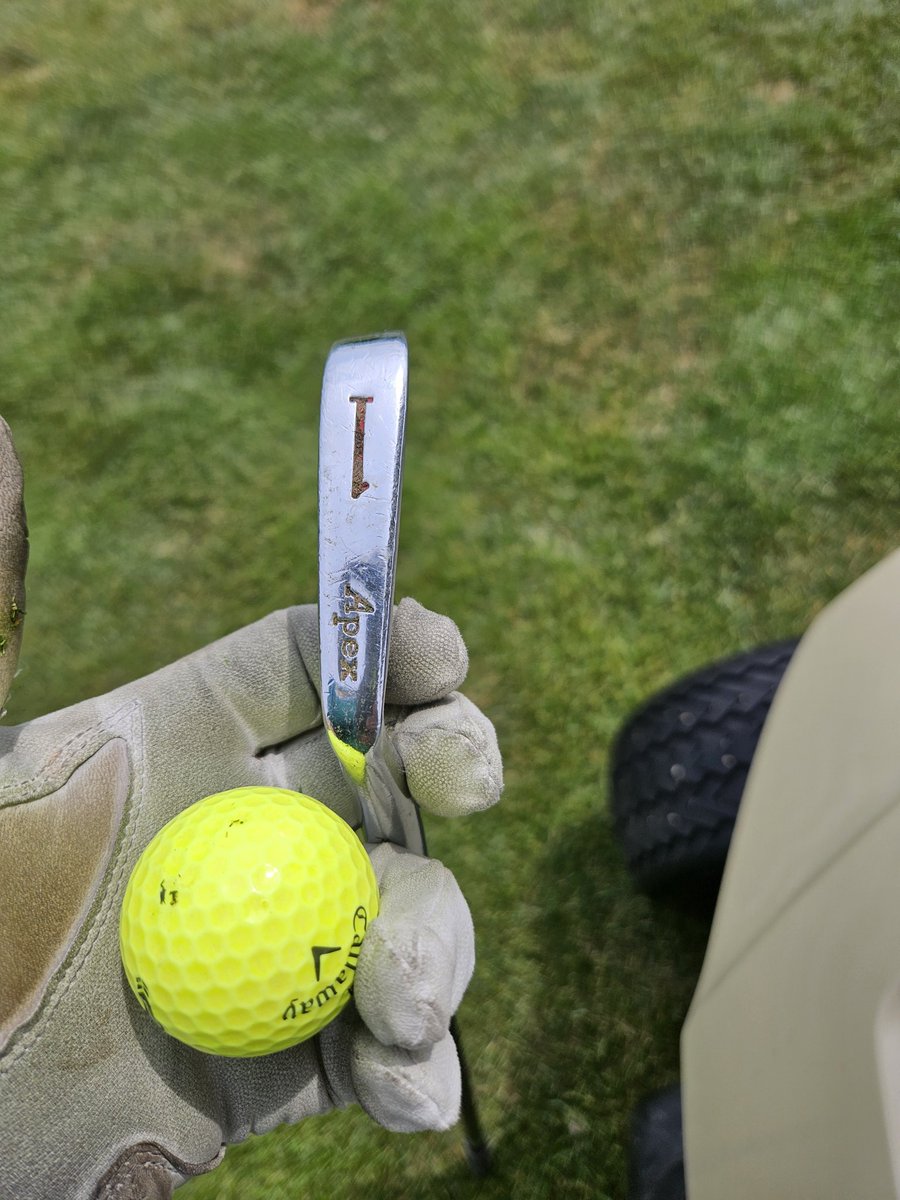 Thank you <a href="/club_kennedy/">Kennedy Booster Club</a> and all of the parent volunteers for the golf outing today!
We dodged the rain and I was able to hit, attempt to hit, a club I'd never seen before.