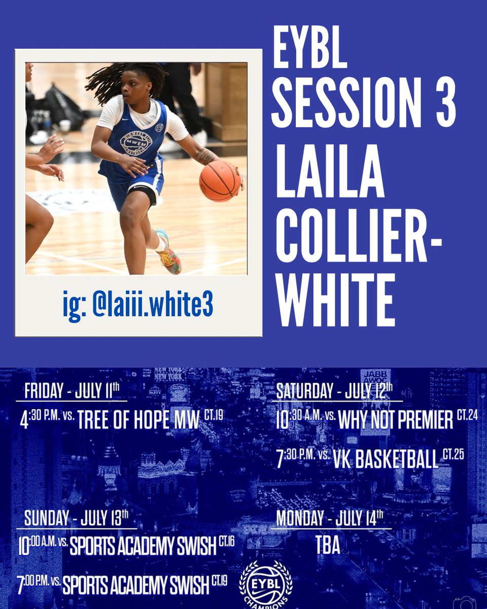 Here’s My Schedule for SESSION 3