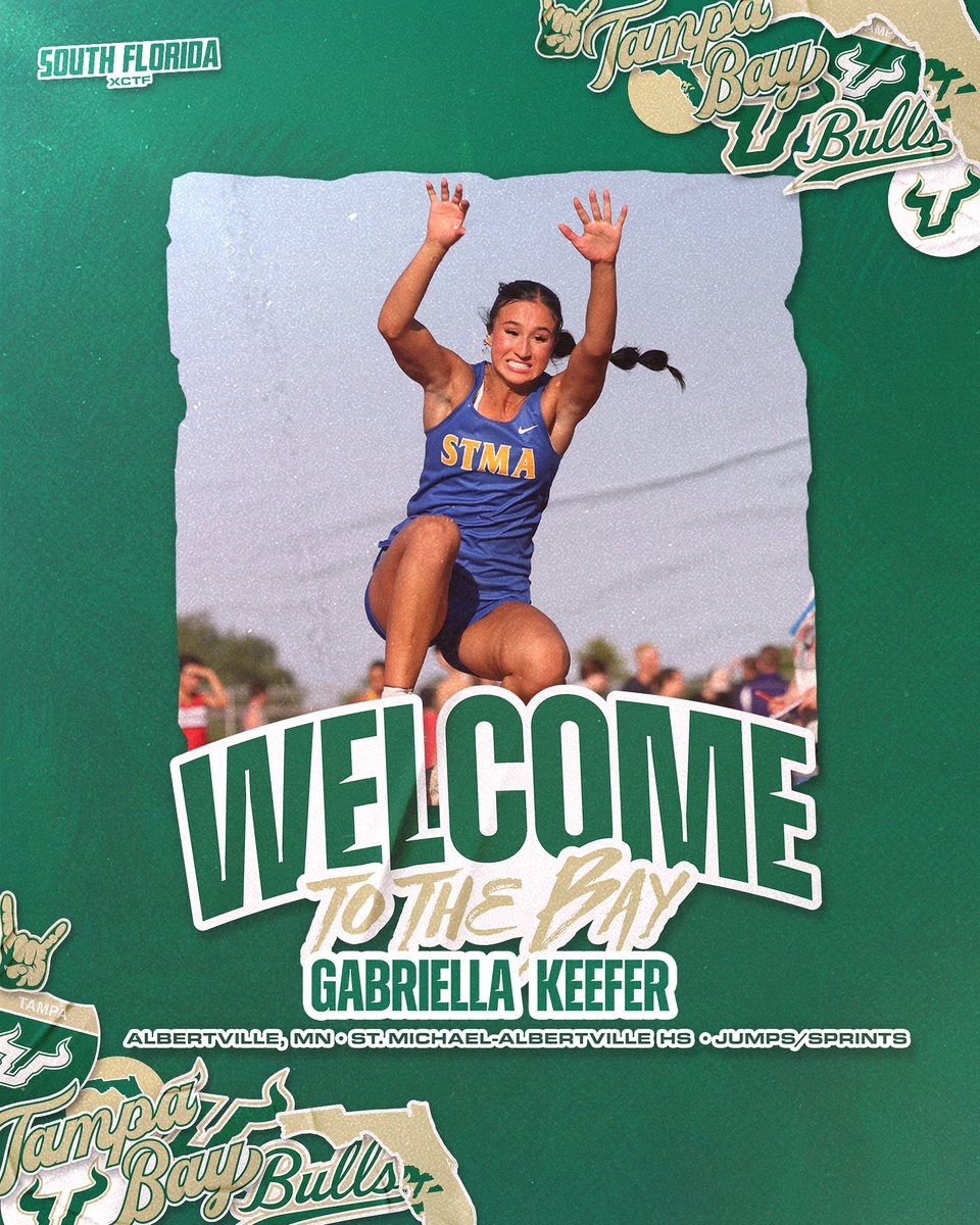 USFXCTF's tweet image. Excited to have you build with us, Gabriella Keefer👏
Personal Bests:
100m - 11.80
200m - 24.21
Long Jump - 18’11 3/4
#HornsUp🤘 | #ComeRunWithTheBulls🐂