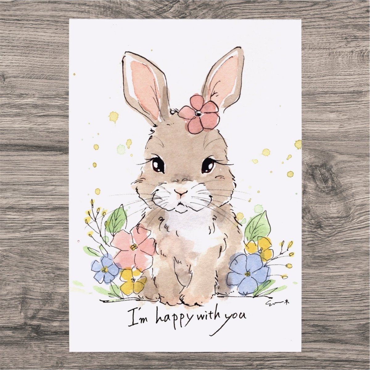 Anbelle66's tweet image. 【ポストカード原画/ウサギ】
透明水彩で描いたポストカードサイズのイラストです。#イラスト原画 #ポストカード #ペット #水彩 #コラージュ #Girls #ウサギ
creema.jp/item/19441259/…
