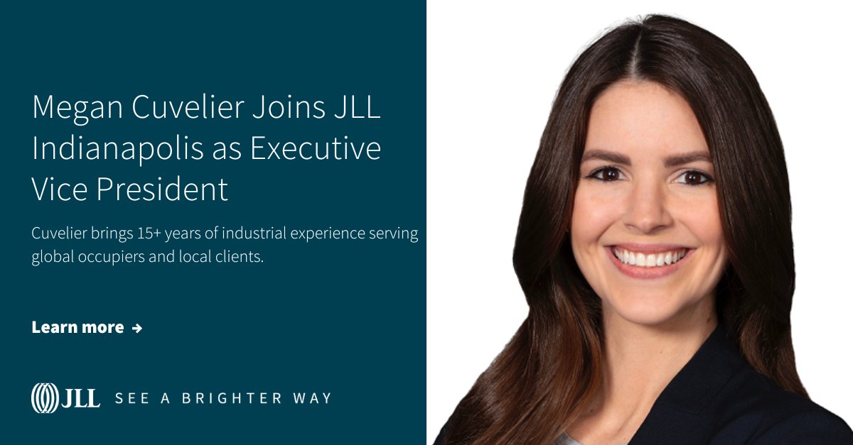 Welcome to the JLL team, Megan Cuvelier! We’re thrilled to have Megan join our #Indianapolis office as Executive Vice President where she brings deep market expertise and leadership to elevate our Midwestern presence. Learn more: co.jll/4lhI9C5  #CRE #Leadership