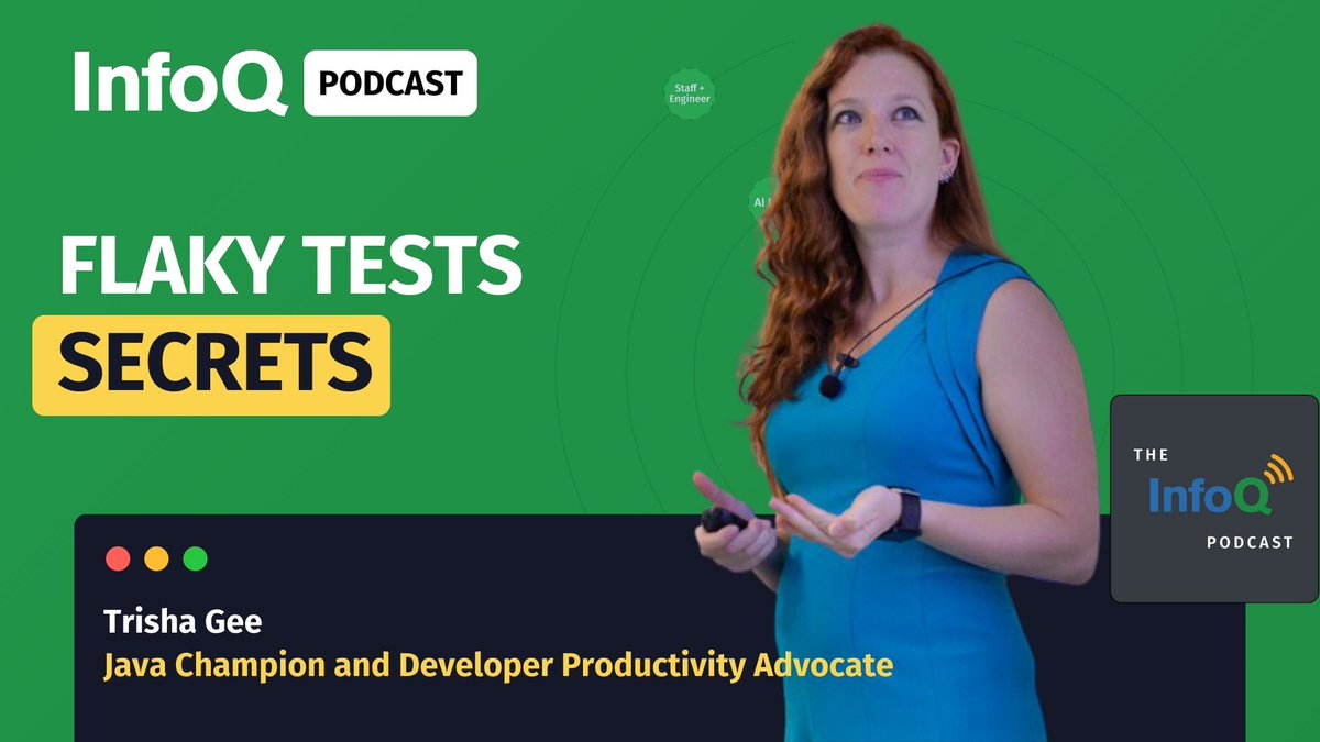 InfoQ (@infoq) on Twitter photo Are #FlakyTests causing trouble for your team's productivity & morale?😫
<a href="/trisha_gee/">Trisha Gee</a> dives deep into the challenges of Flaky Tests, their impact on developers, and shares best practices for testing & boosting team efficiency.
📺 #InfoQ #videopodcast: bit.ly/3Gf20lX Are #FlakyTests causing trouble for your team's productivity & morale?😫
<a href="/trisha_gee/">Trisha Gee</a> dives deep into the challenges of Flaky Tests, their impact on developers, and shares best practices for testing & boosting team efficiency.
📺 #InfoQ #videopodcast: bit.ly/3Gf20lX