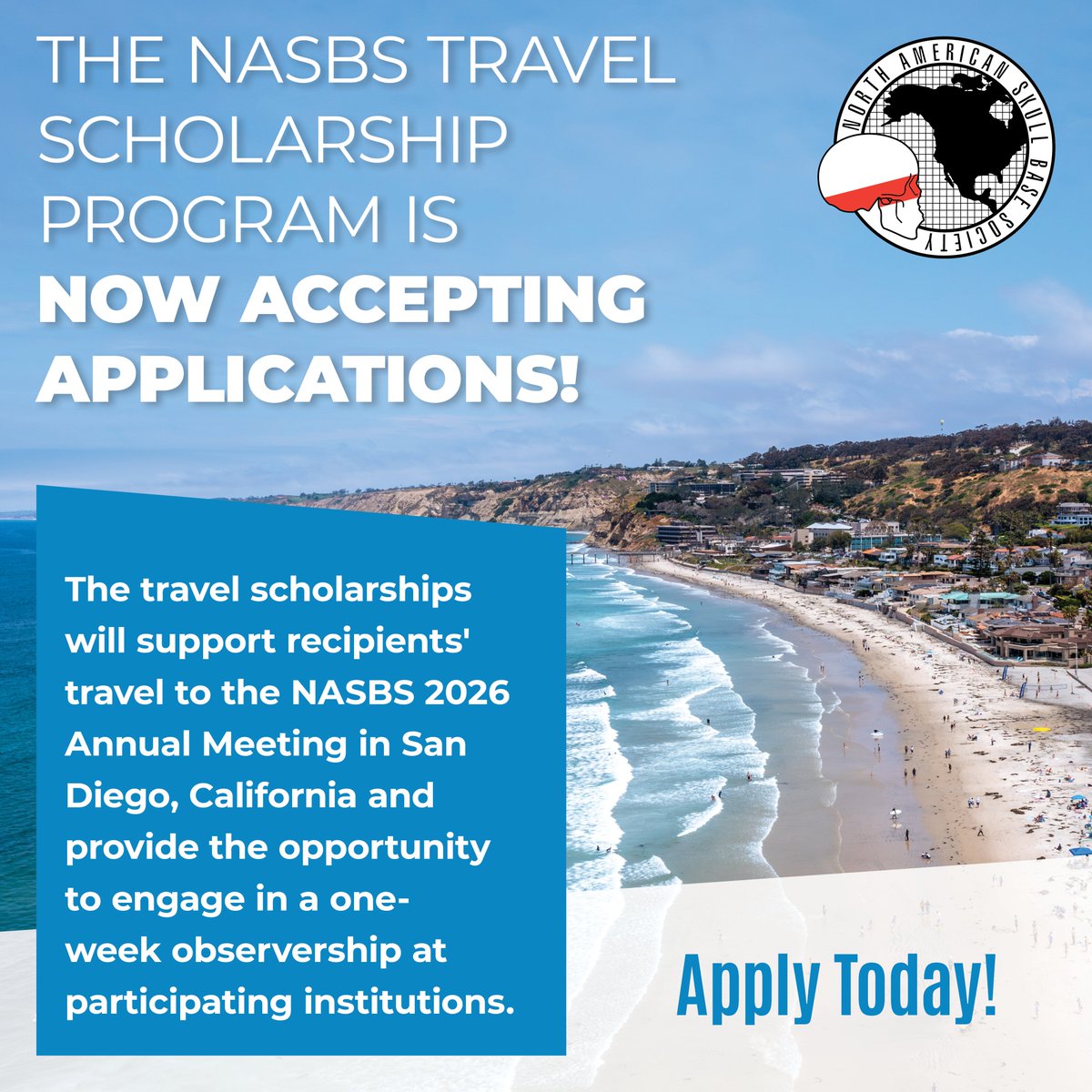 NASBSorg's tweet image. Applications are open for the NASBS Travel Scholarships! Get support to attended the Annual Meeting and a one-week observership at a participating institution! Enhance your education and global collaboration! Apply Today!