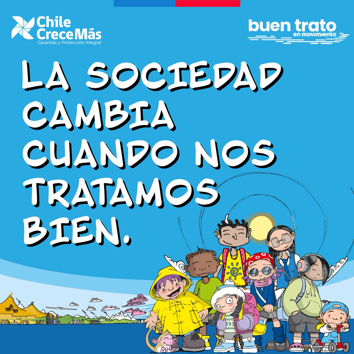Los ocho del buen trato, nos recuerdan la importancia de tratarnos bien.  De cuidar, respetar y acompañar a las niñas,niños y adolescentes promoviendo su bienestar. 
Conoce a los 8  👇
buentratoenmovimiento.cl