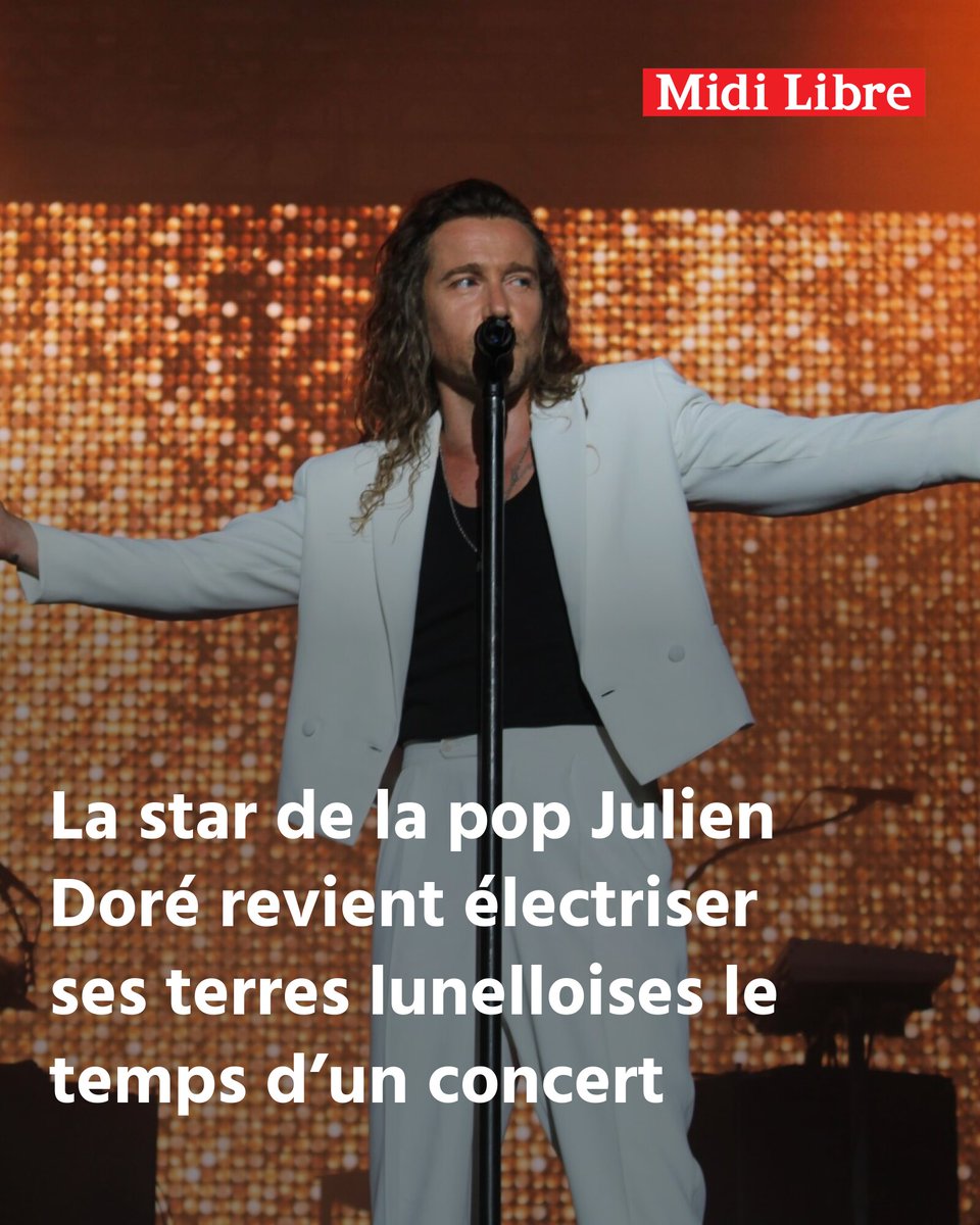 La star de la pop Julien Doré revient électriser ses terres lunelloises le temps d’un concert
➡️ l.midilibre.fr/C3GK