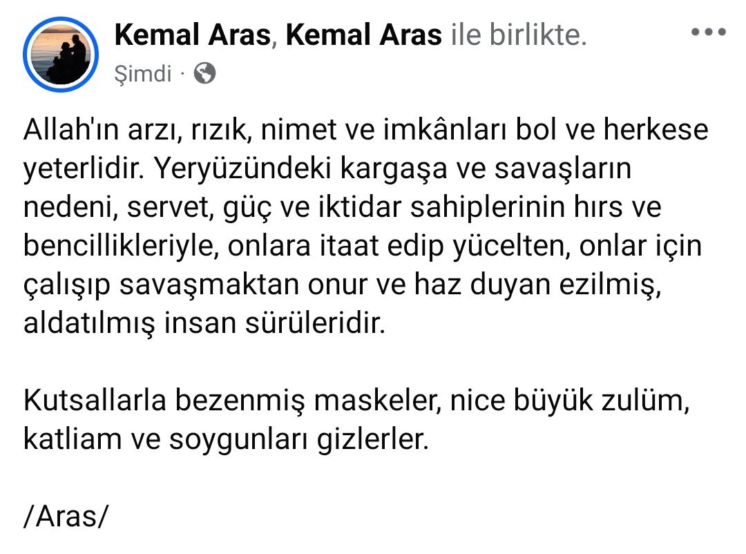 Ezilenler, ezenlerin figüranları olmamalıdırlar.
