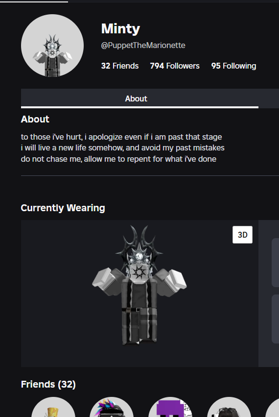 Meshymayhem's tweet photo. ‼️
CW: grooming, P3dophilia
To anyone in Roblox communities like FORSAKEN 
@MintyStuds is a predator under a new alias who takes advantage of kids with trauma to get inappropriate images out of them. Please stay safe and let others know
#Roblox #Forsaken
https://t.co/3ODmvxNNvh https://t.co/sUelkCXw9b
