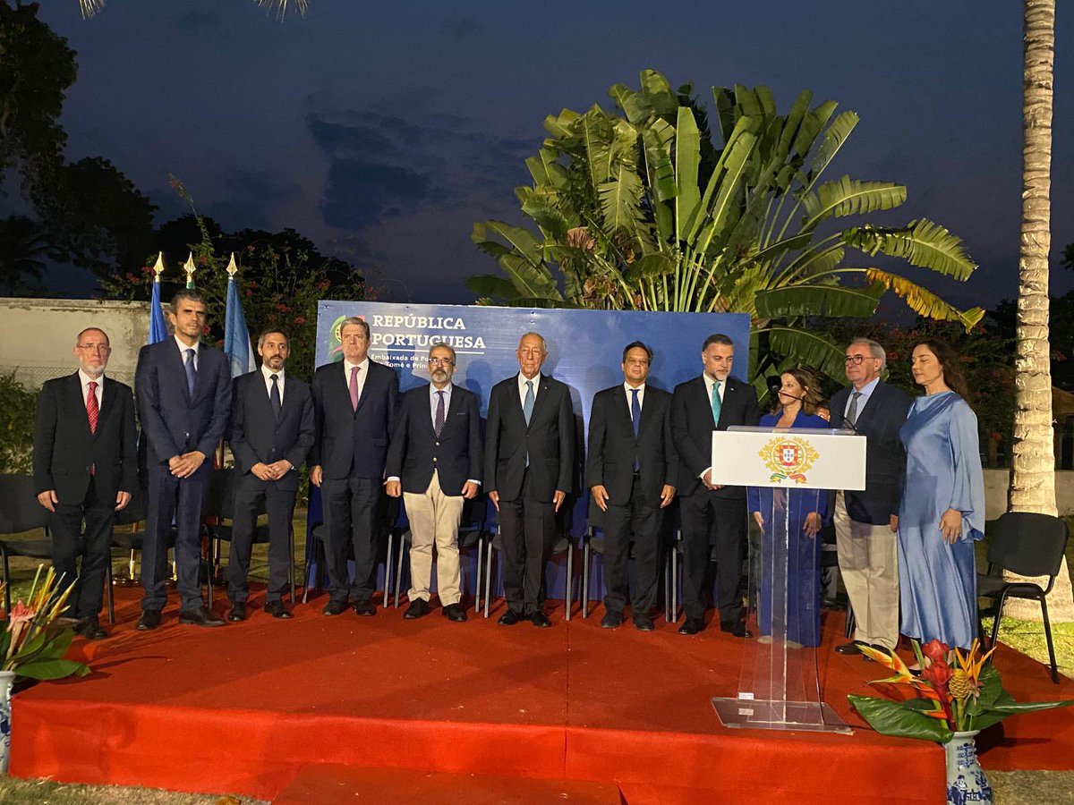 Encontro com a comunidade portuguesa em São Tomé, com a presença do Presidente da República, Ministro dos Negócios   Estrangeiros e deputados dos 7 Grupos Parlamentares presentes no parlamento português