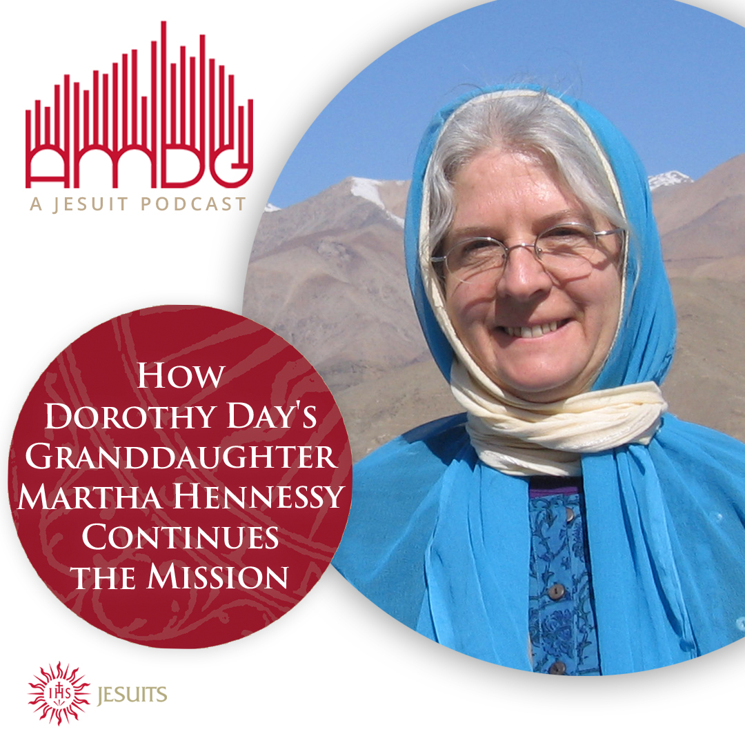 briangpaulson's tweet image. On the new #AMDG podcast, Martha Hennessy, Dorothy Day’s granddaughter, shares reflections on how the Catholic Worker continues its work of mercy and justice today. ow.ly/EGmh50WnhMA