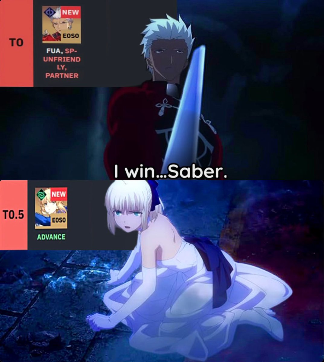Archer being free AND stronger than Saber in Honkai: Star Rail is crazy…
😭
