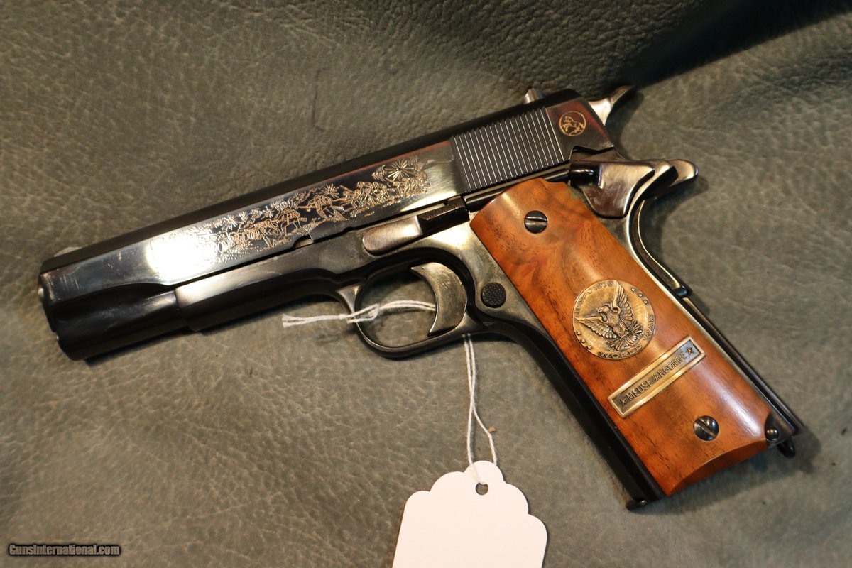GunsInternation's tweet image. Take a look at this Colt 1969 WWI Series Meuse-Argonne 1911 45ACP here tinyurl.com/5n7vkjj6
Also Check out our giveaway and don't forget there are multiple ways to enter! gunsinternational.com/contest/
#History #Gunsinternational #guns #NRA #pew #Saturday