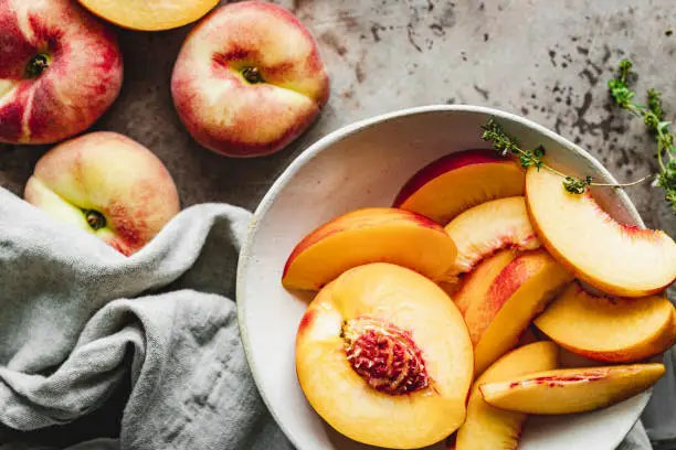 FvsuAg's tweet image. Cobblers, salads, ice cream or pies. There are just too many ways to list all of the treats using peaches. Pick a favorite and enjoy National Peach Month! #NationalPeachMonth