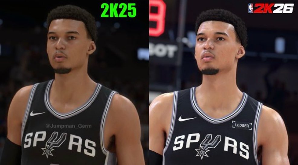 WEMBY IN 2K25 VS 2K26