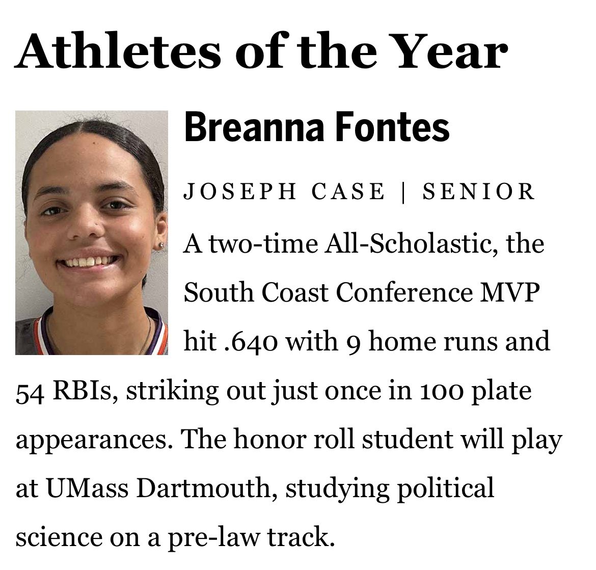 Joseph Case Softball tweet media