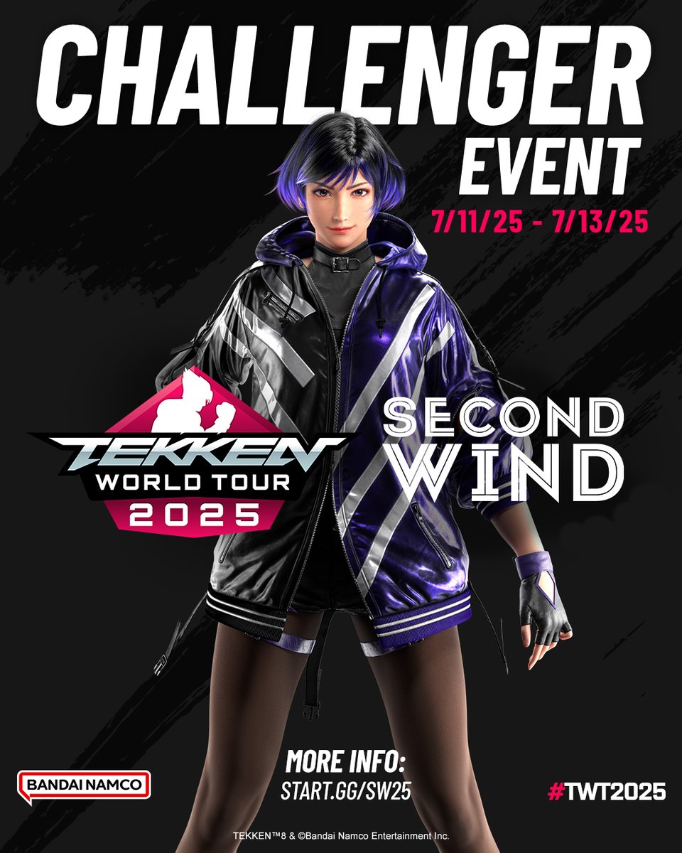 BNEesports's tweet image. Oh wait, theres more! 🔥
#TWT2025 Challenger Event: Second Wind 2025
📍Coming to you from Wellington, New Zealand
🗓️ : July 12 - 13
👀 Watch it here!
twitch.tv/respawnesports…
More Info: start.gg/SW25
