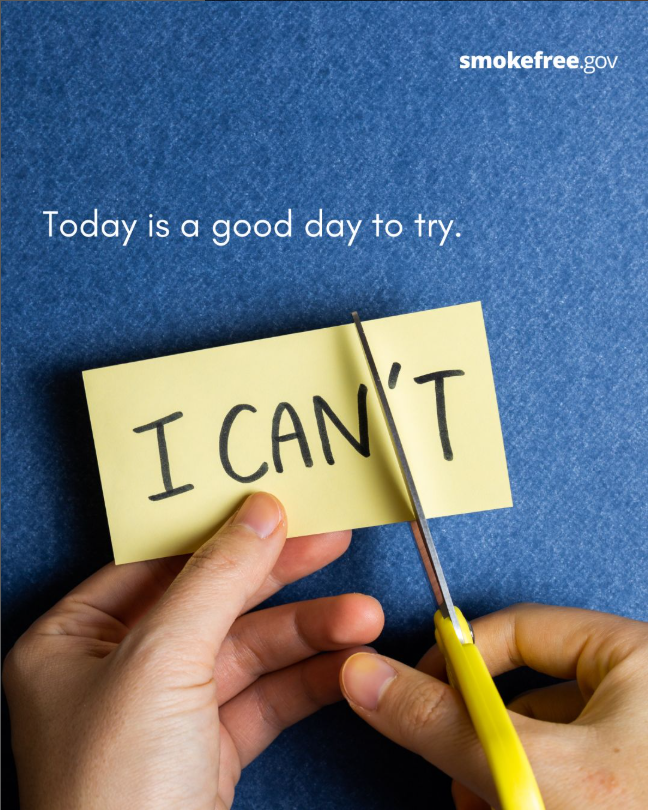 MontPrevention's tweet image. Every smokefree journey is unique. No matter where you are—getting started, staying smokefree, or trying again—Smokefree.gov is here to help. What do you need support with this week?