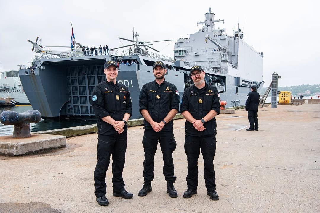 USFleetForces's tweet image. 🇺🇸🤝🇨🇦🤝🇳🇱
📍HALIFAX, Nova Scotia -The amphibious transport dock USS New York (LPD 21) and Rotterdam-class landing platform dock HNLMS Johan de Witt (L 801) arrived in Canada for a scheduled port visit, marking the completion of Atlantic Alliance 2025 (AA25), July 11, 2025.