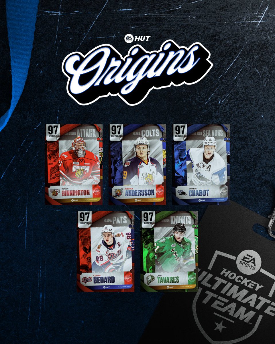 EASPORTSNHL's tweet image. Week 2 of HUT Origins celebrates some of the best @CHLHockey alumni!
Now LIVE in #NHL25 ๐ด