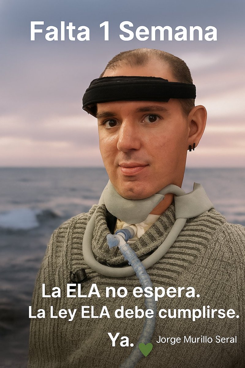 JorgeMurillo85's tweet photo. 🕒 Falta 1 semana.
El 18 de julio cruzamos el Estrecho.
Yo no puedo nadar, ni hablar, ni moverme…
Pero mi voz cruzará el mar.
💚 La ELA no espera.
La Ley ELA debe cumplirse. Ya.
#BrazadasxlaVoz #LeyELA #ELAexiste #DignidadELA #FinanciaciónLeyELAya #JuntosVenceremosELA https://t.co/Yt1baeGTW4