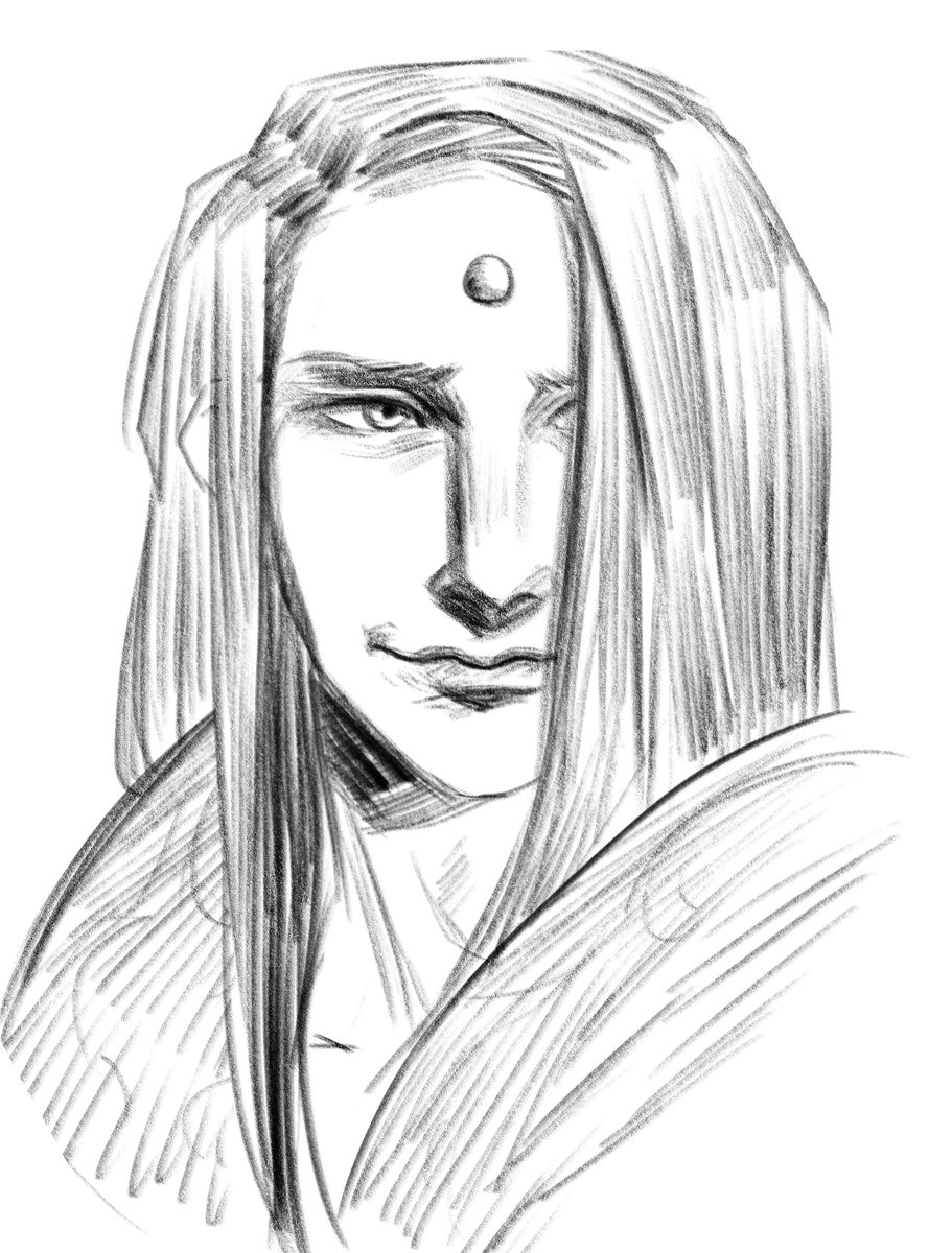 Продовжую малювати Зеноса раз на пару років і досі не розумію стає краще чи гірше

#УкрАрт #FF14 #Zenos