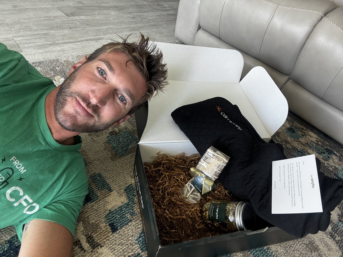 TheRappingCPA's tweet image. Got sent a cleverly cool camping care package from @Meet_campfire 

This is modern marketing✅ love it.