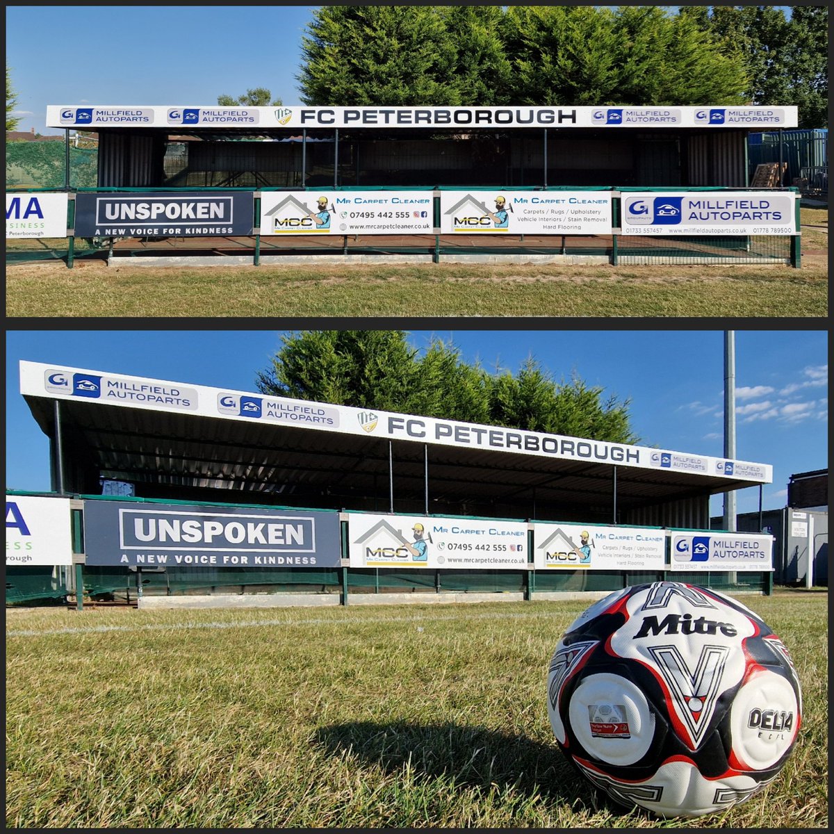 KevWHU42's tweet image. First visit to Millfields Autoparts Stadium for the PSF that ended @fc_peterborough(3)3 @BlackstonesFC(0)0. Att: 70
The Stones were ultimately undone by their hosts" first half performance, before the 2nd half petered out.
Best wishes to both sides for the season.
#groundhopping