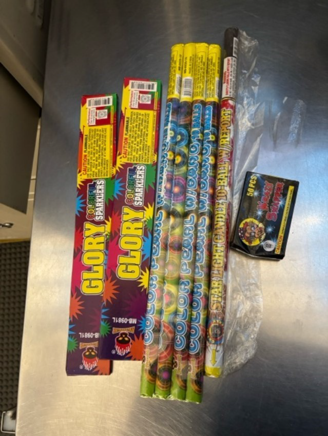 TSA_GreatLakes's tweet image. A week after Independence Day, passengers are still bringing fireworks through the checkpoint. A reminder that they aren't allowed in carry-on or checked baggage! 🎇🧨