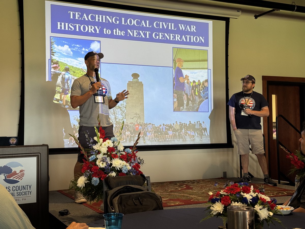 Earlier today, we had the privilege to speak at the National Teacher Institute in Gettysburg, PA hosted by American Battlefield Trust.  It was so wonderful to be able to connect with so many passionate educators!