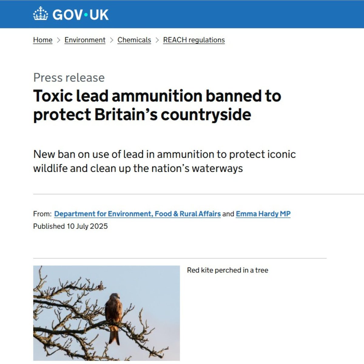 🇬🇧 The UK has just banned toxic #lead in #shooting to protect its countryside and wildlife. 🌿🦢

If the UK can act to protect nature, people, and animals, so can the #EU—including #Malta. 🇪🇺🇲🇹

⚠️ Lead is highly #toxic. It’s already banned from petrol, paint, and water pipes in