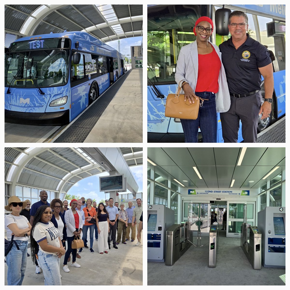 miamidadetpo's tweet photo. Miami-Dade TPO staff and members of CTAC and TARC visited the South Dade TransitWay, a 20-mile corridor from Dadeland South to Florida City. Launching later this year, it will bring the first premium, high-speed electric BRT service to Miami-Dade.
#MiamiSMARTProgram #MiamiDadeTPO https://t.co/Fqa47Pkvyh