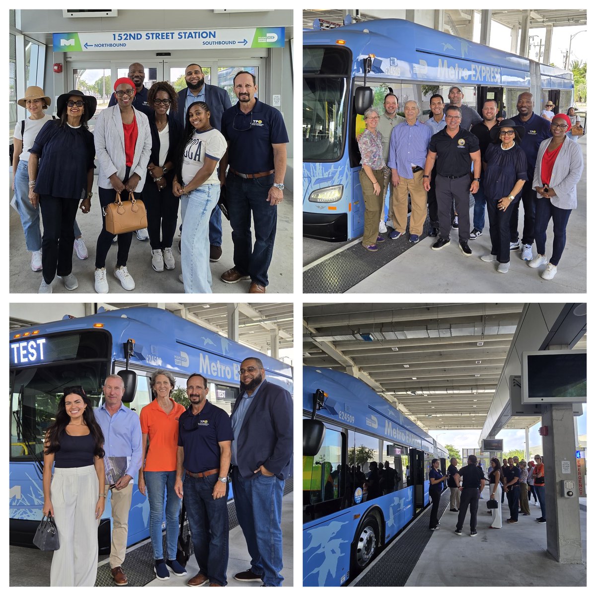 miamidadetpo's tweet photo. Miami-Dade TPO staff and members of CTAC and TARC visited the South Dade TransitWay, a 20-mile corridor from Dadeland South to Florida City. Launching later this year, it will bring the first premium, high-speed electric BRT service to Miami-Dade.
#MiamiSMARTProgram #MiamiDadeTPO https://t.co/Fqa47Pkvyh
