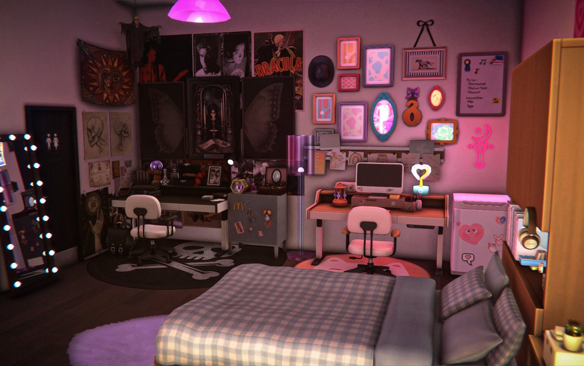 simsSimulation's tweet photo. Another Dorm room #Sims4 https://t.co/DCtHo1PHp8