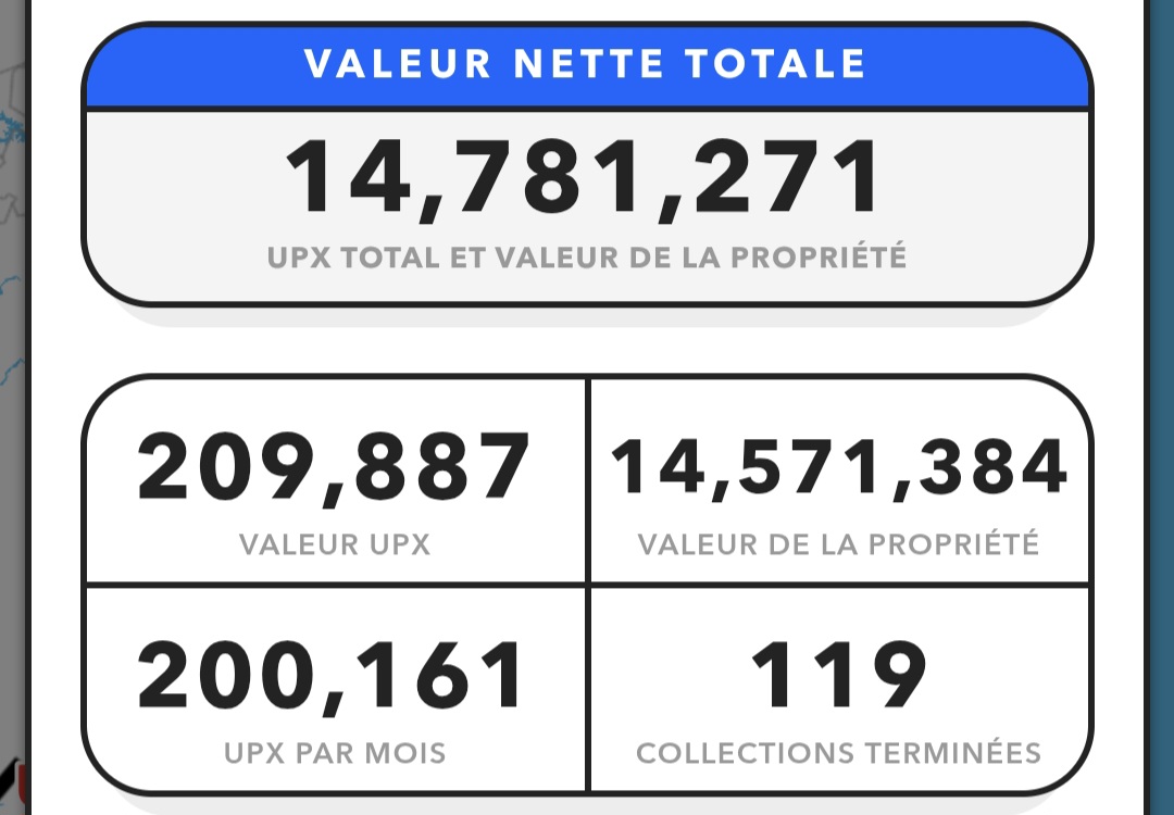 I've reached 200K in monthly earnings in <a href="/UplandMe/">Upland</a>, and I haven't optimized my collections in over 8 or 9 months.
I'm going to optimize my collections this weekend to get to 300K/month.
It's stupid of me not to have done it sooner.
So, this weekend, I'm going to spend Sunday in