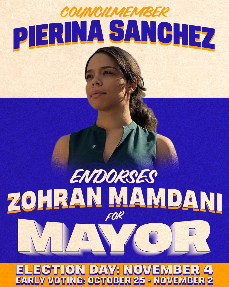 I'm thrilled to welcome the support of four distinguished members of the NYC Council who have worked to protect our public resources, improve quality of life, and create safer, more affordable neighborhoods.

Thank you <a href="/voteshekar/">Shekar Krishnan</a>, <a href="/RitaJosephNYC/">Rita Joseph</a>, <a href="/PiSanchezNYC/">Pierina Sanchez NYC</a> and <a href="/ShaunAbreu/">Shaun Abreu</a>!